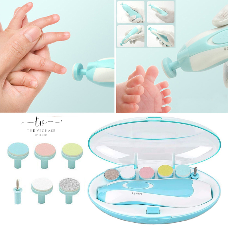 Safe Baby Nail Clipper Set, Electric Baby Nail Trimmer for Newborn or Toddler