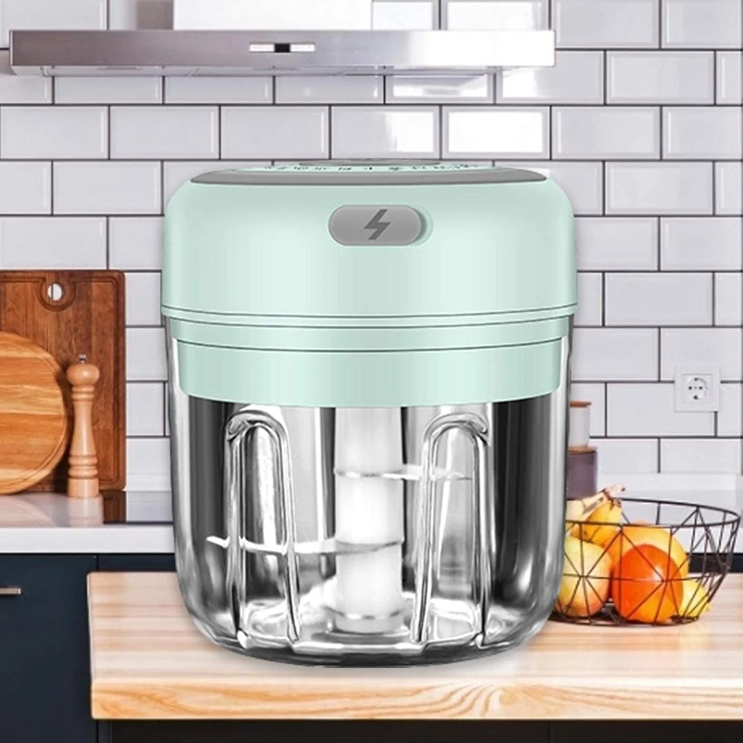 Food Electric Chopper, Portable Food Slicer and Chopper with USB Charging