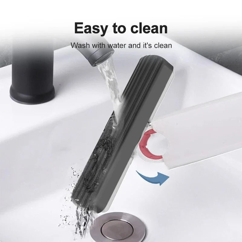 Mini Portable Mop, Glass Kitchen Car Cleaning Tool
