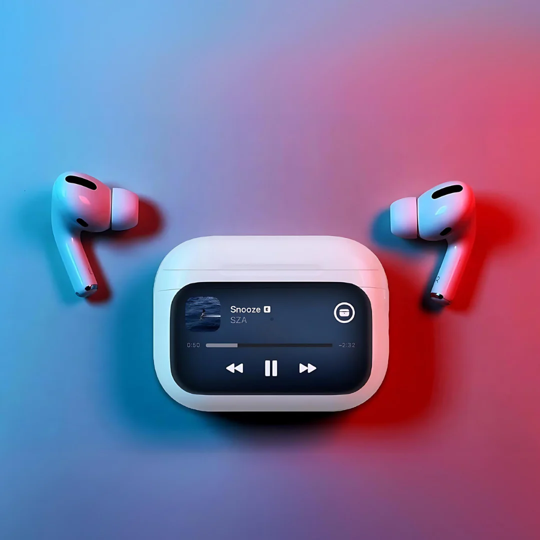 Airpods A9 Pro Touch Screen - ANC Wireless Earbuds With Bluetooth 5.0, LCD Display