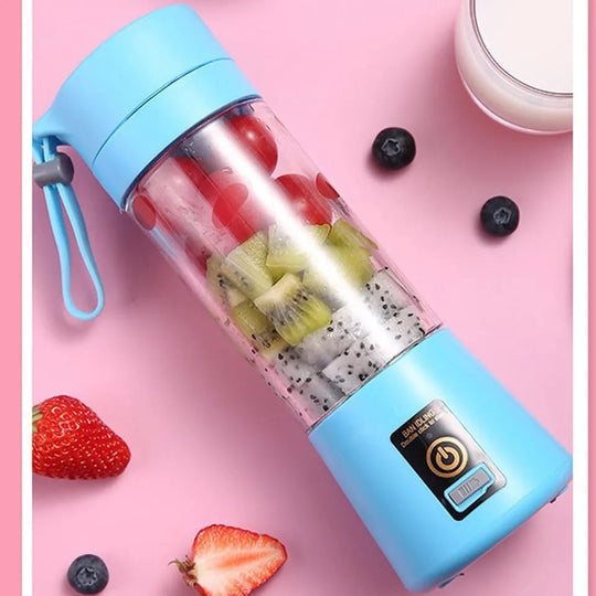 Rechargeable Portable 6 Blades Fruit Juicer 380 ml