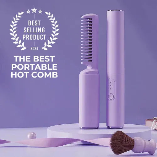 Hair Straightener Rechargeable Cordless Travel Comb - Latest Hairdressing Comb