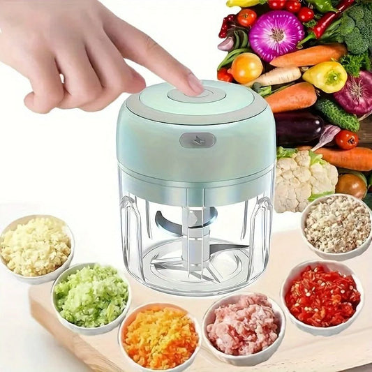 Food Electric Chopper, Portable Food Slicer and Chopper with USB Charging